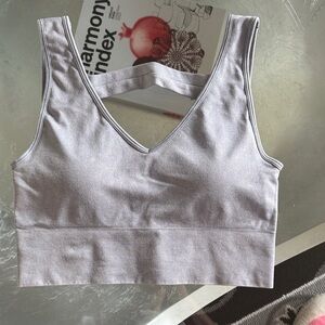 90 Degree By Reflex Light Gray Tank Top